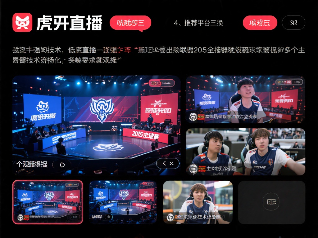 2025英雄联盟全球总决赛直播平台与赛程全解析 四、推荐平台三:虎牙直播
虎牙直播以其